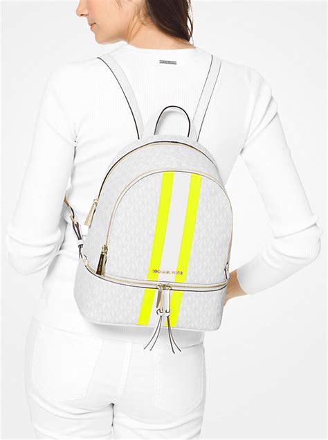 Rhea Medium Logo Stripe Backpack 